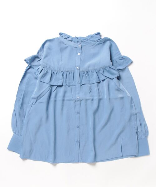 「LOWRYS FARM」 長袖ブラウス FREE ブルー レディース_画像2