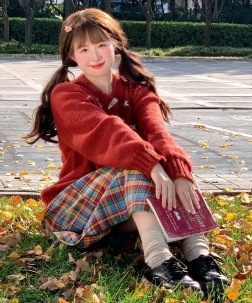 Dior ヴィンテージ スカート レッド W62 台形 上品 格子柄 y2k gossip