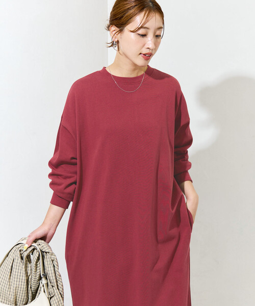 FREAK'S STORE（フリークスストア） 長袖ワンピース MEDIUM ワイン