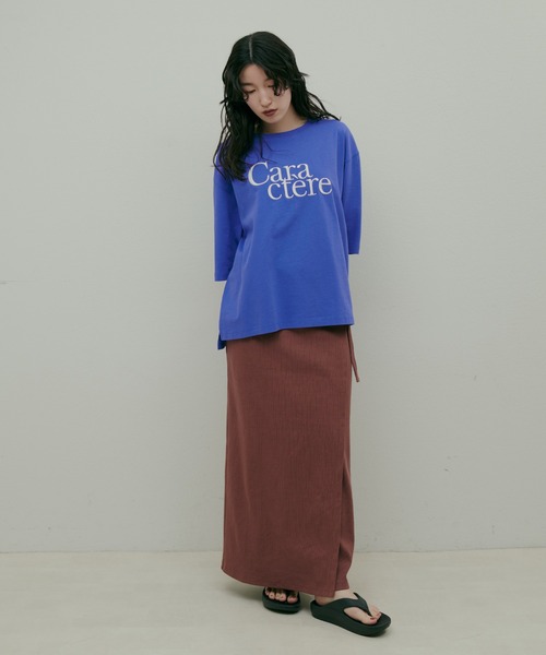 「LARUTA」 スカート MEDIUM ブラック レディース_画像7