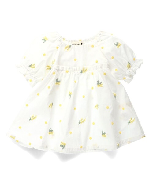 「branshes」 「KIDS」半袖ブラウス 140 ブルー キッズ_画像2