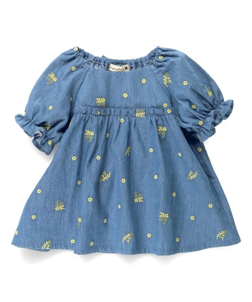 「branshes」 「KIDS」半袖ブラウス 140 ブルー キッズ_画像5