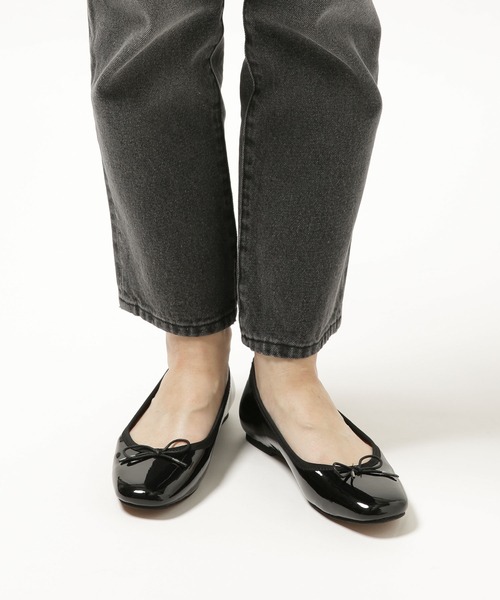 「NANO universe」 バレエシューズ 36 レッド レディース_画像9