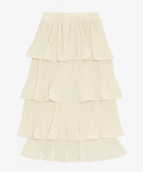 「paravion」 フリルスカート FREE アイボリー レディース_画像2