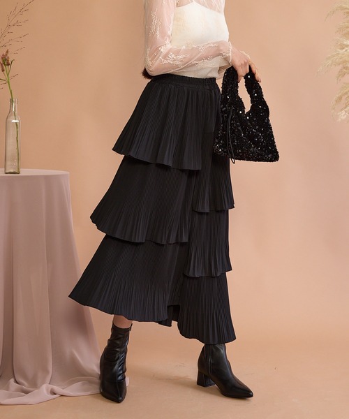 「paravion」 フリルスカート FREE アイボリー レディース_画像6