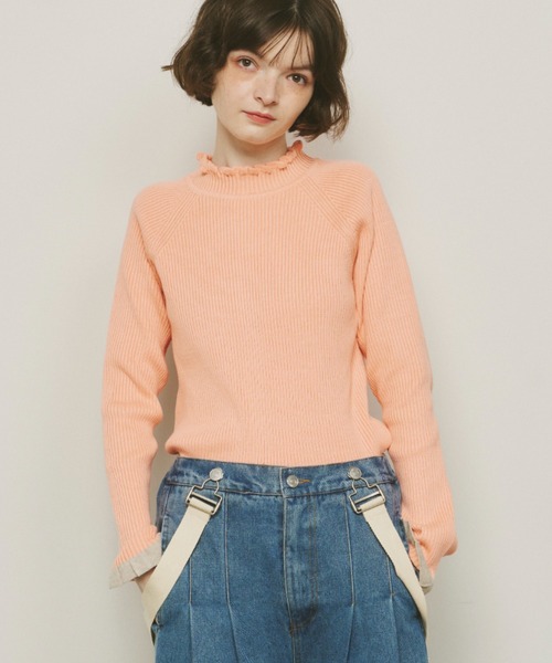 「Unitage」 長袖ニット FREE ネイビー レディース_画像4