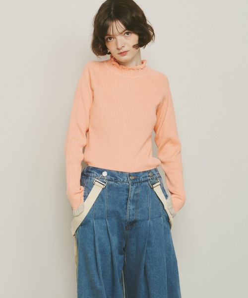 「Unitage」 長袖ニット FREE ネイビー レディース_画像5