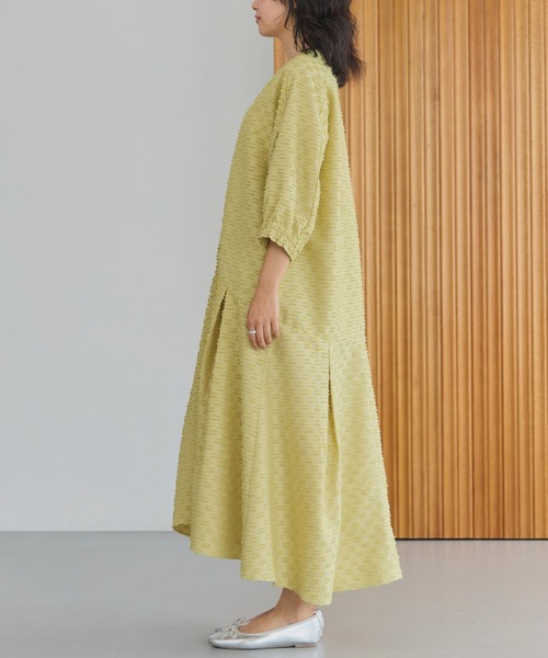 「LAVEANGE」 7分袖ワンピース 4L ブラック レディース_画像5