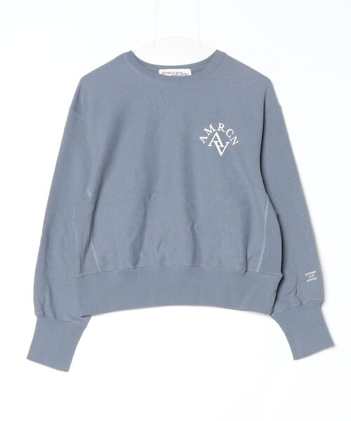 「AMERICANA」 スウェットカットソー「jeansfactoryコラボ」 - ブルー レディース Americana × JEANS FACTORY [アメリカーナ × ジーンズファクトリー] 別注 Americana バックロゴ  ラウンドヘムプリントTシャツ [ASO-M-852-1-JF]｜ジーンズファクトリー公式通販サイト - JEANS FACTORY Online  Shop
