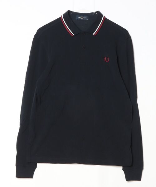 FRED PERRY（フレッドペリー） 長袖ポロシャツ M ネイビー メンズ