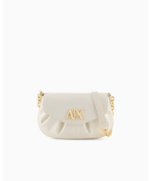 ▲極美品 アルマーニエクスチェンジ AXロゴ 2WAYショルダー ハンドバッグ ARMANI EXCHANGE ショルダーバッグ バッグ 「A|X アルマーニ
