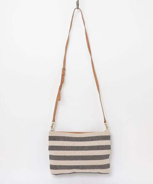 「UGG」 ボーダー柄ショルダーバッグ - ベージュ レディース_画像2