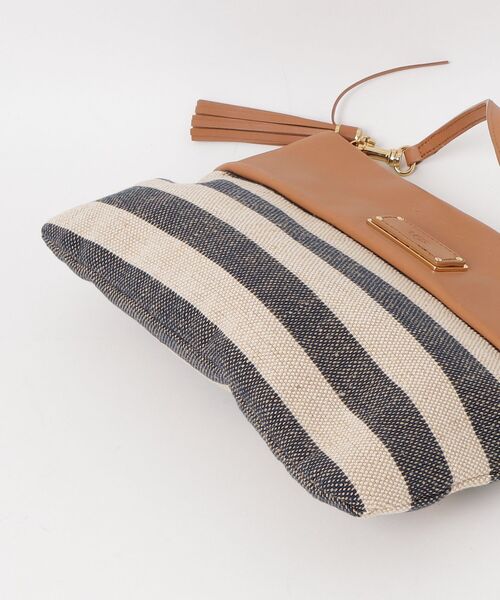 「UGG」 ボーダー柄ショルダーバッグ - ベージュ レディース_画像3