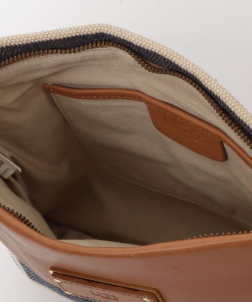 「UGG」 ボーダー柄ショルダーバッグ - ベージュ レディース_画像4