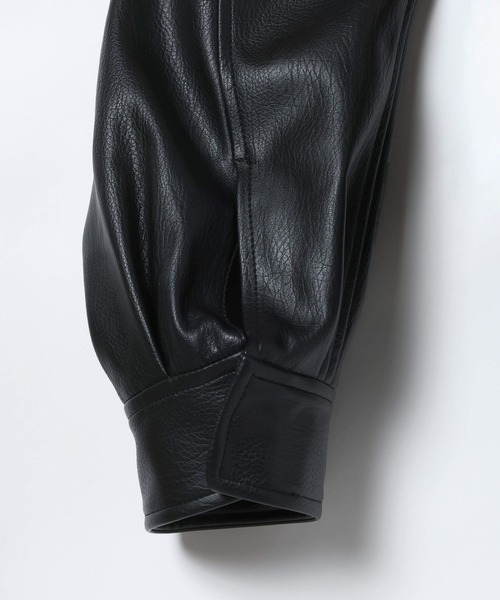 ブルゾン アウター 「eL」Leather Stand Blouson/636131 レディースの画像