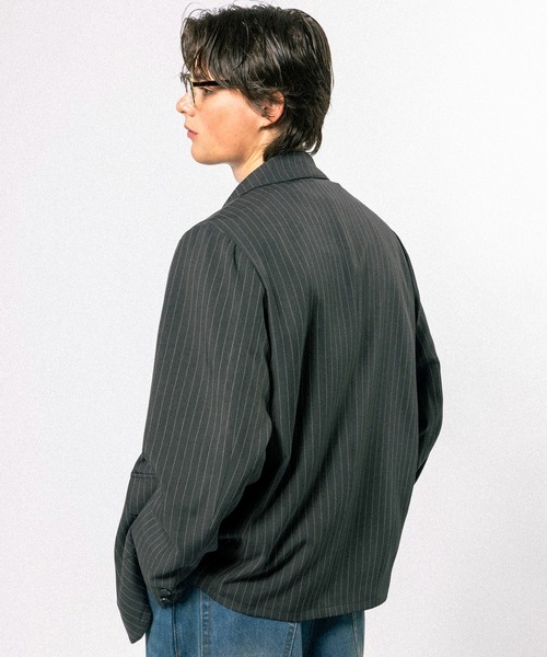 【Elanque】　テーラードジャケット　グレー Elanque ジャケット テーラードジャケット tailored jacket