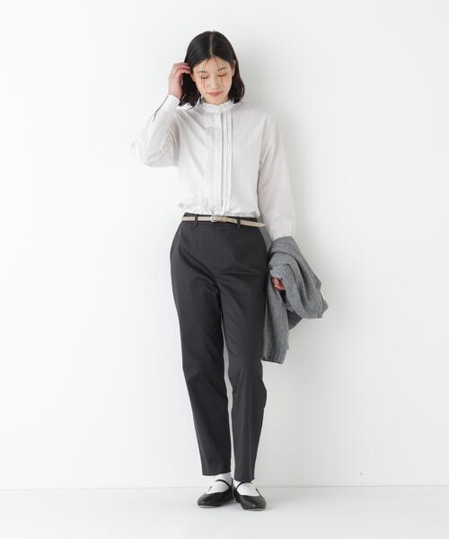 HUMAN WOMANフリルブラウス human woman｜◇スタンドフリルブラウス | Rakuten Fashion(楽天