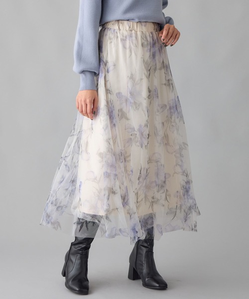 「alotta」 フレアスカート M ホワイト レディース_画像4