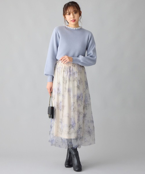 「alotta」 フレアスカート M ホワイト レディース_画像5