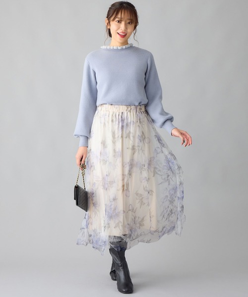 「alotta」 フレアスカート M ホワイト レディース_画像7