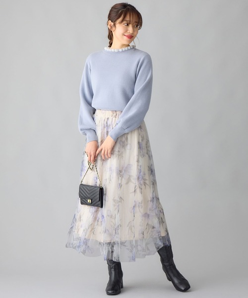 「alotta」 フレアスカート M ホワイト レディース_画像8