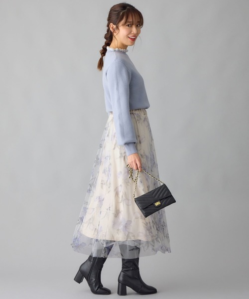 「alotta」 フレアスカート M ホワイト レディース_画像9