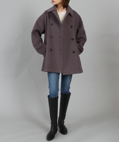 「TITE IN THE STORE」 ピーコート 38 ネイビー レディース_画像6