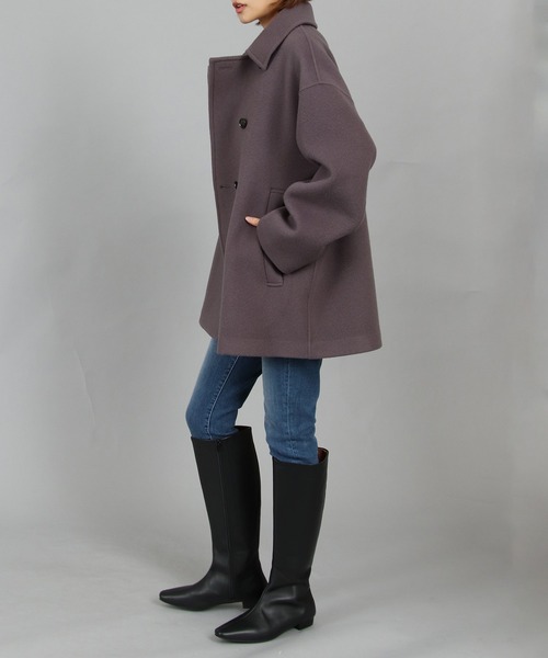 「TITE IN THE STORE」 ピーコート 38 ネイビー レディース_画像8