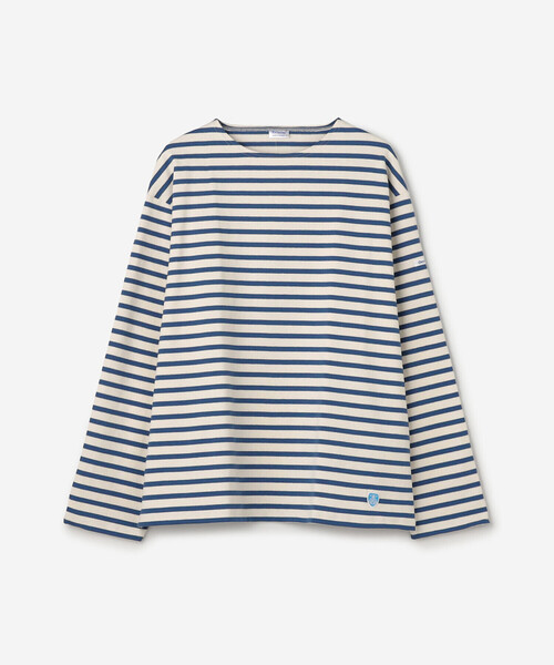 tシャツ ORCIVAL | コットンロード クルーネック ワイドフレンチバスクTシャツ MEN メンズ レディースの画像