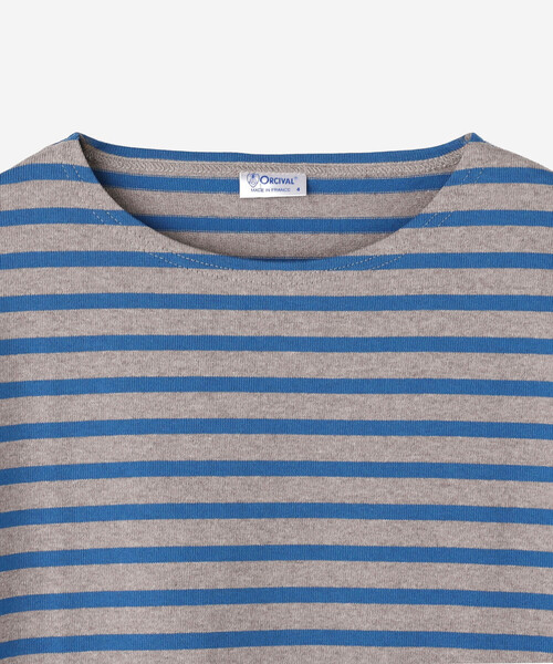 tシャツ ORCIVAL | コットンロード クルーネック ワイドフレンチバスクTシャツ MEN メンズ レディースの画像