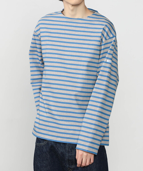 tシャツ ORCIVAL | コットンロード クルーネック ワイドフレンチバスクTシャツ MEN メンズ レディースの画像