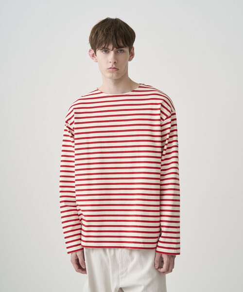 tシャツ ORCIVAL | コットンロード クルーネック ワイドフレンチバスクTシャツ MEN メンズ レディースの画像