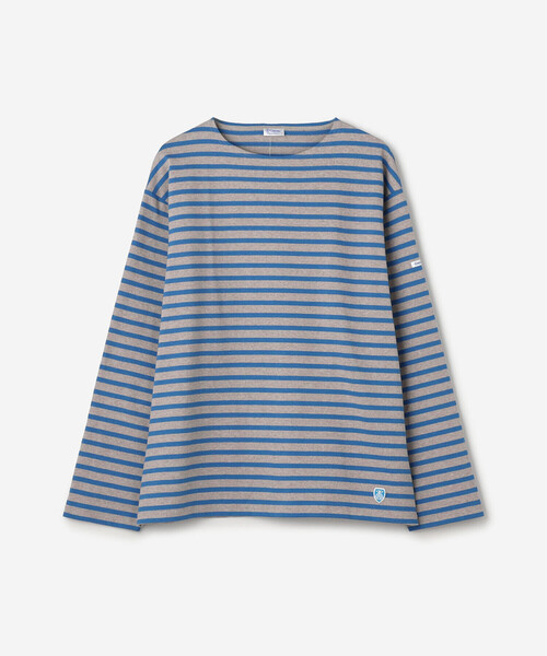 tシャツ ORCIVAL | コットンロード クルーネック ワイドフレンチバスクTシャツ MEN メンズ レディースの画像