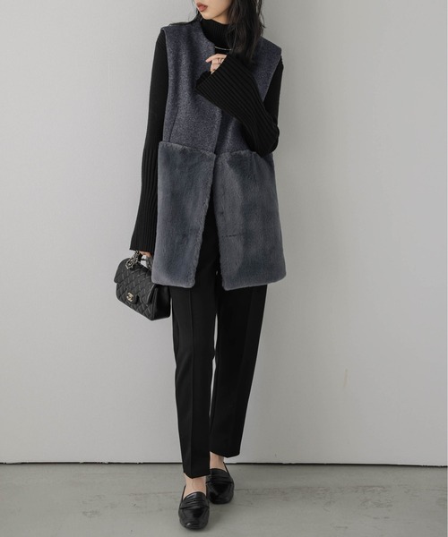 「SUGAR BISKET」 「La-gemme」ベスト フリー グレー レディース_画像7