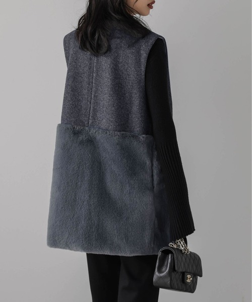 「SUGAR BISKET」 「La-gemme」ベスト フリー グレー レディース_画像9