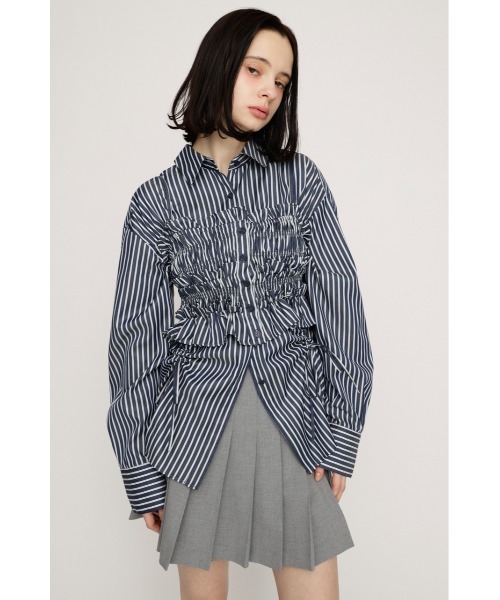 ビスチェ レイヤードブラウス AZUL BY MOUSSY | ビスチェレイヤードシャツ (シャツ・ブラウス
