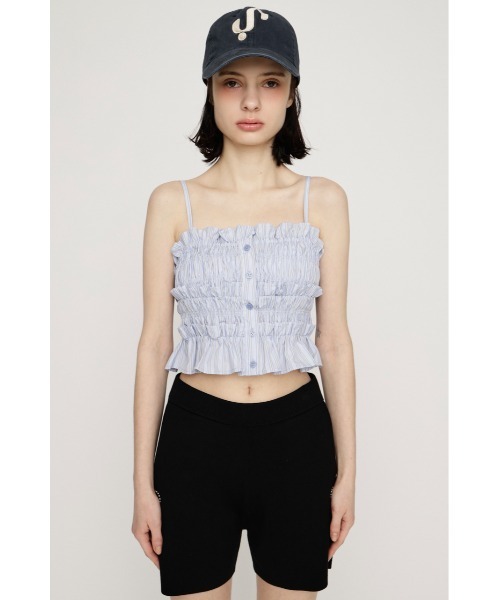SLY（スライ） ブラウス シャツ BUSTIER LAYERED GATHER SH ビスチェ
