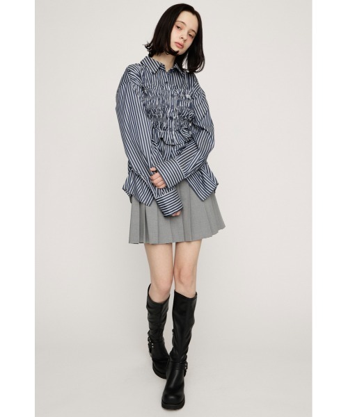 SLY（スライ） ブラウス シャツ BUSTIER LAYERED GATHER SH ビスチェ