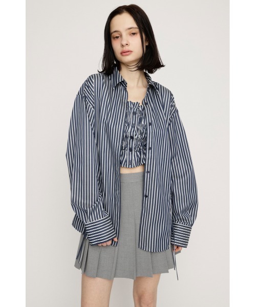 SLY（スライ） ブラウス シャツ BUSTIER LAYERED GATHER SH ビスチェ