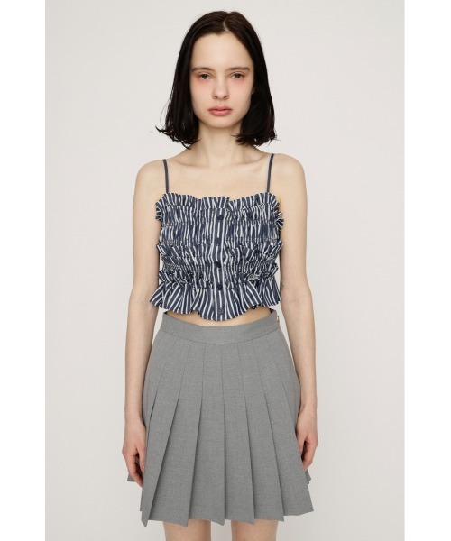 SLY（スライ） ブラウス シャツ BUSTIER LAYERED GATHER SH ビスチェ