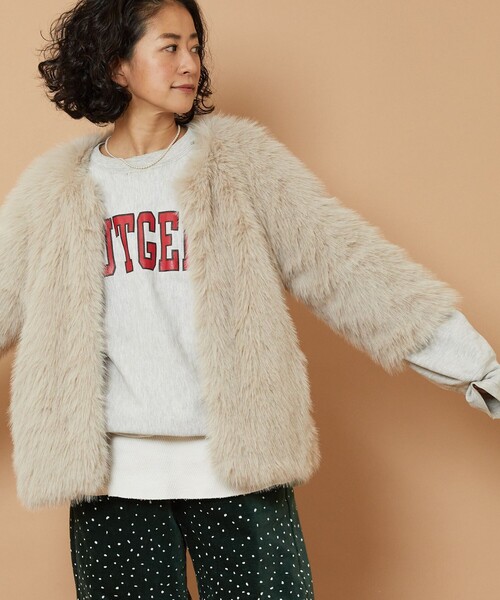「Freada」 コート ONE SIZE ベージュ レディース_画像4