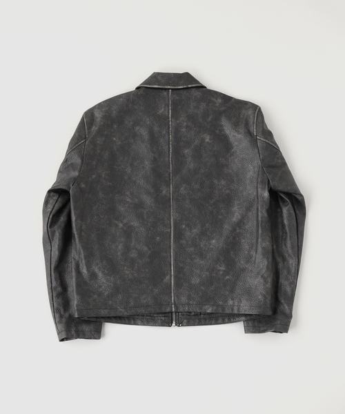 GUESS レザージャケット　 古着 GUESS/ゲス/ジップアップレザージャケット/サイズM – MUJIN