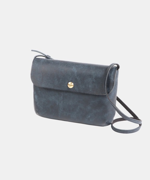 美品　lemma レンマ　SITIO サコッシュ　レザー　ショルダーバッグ　紺 lemma（レンマ） サコッシュ ショルダーバッグ シティオ SITIO