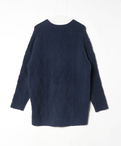「BAREFOOT DREAMS」 ニットカーディガン ONE SIZE ブルー レディース_画像2