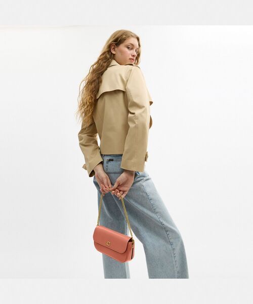 コーチ バッグ ミニ ショルダーバッグ ターンロック チェーン カーフレザー COACH - コーチ バッグ ミニ ショルダーバッグ ターンロック チェーン