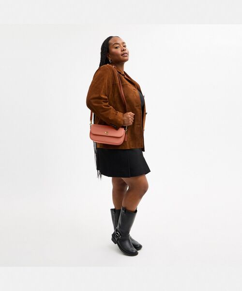 コーチ バッグ ミニ ショルダーバッグ ターンロック チェーン カーフレザー COACH - コーチ バッグ ミニ ショルダーバッグ ターンロック チェーン