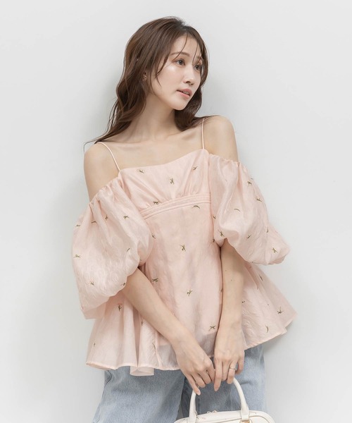 RANDA（ランダ） ブラウス シャツ 「Tulip Collection」3WAY ギャザー
