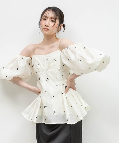 RANDA（ランダ） ブラウス シャツ 「Tulip Collection」3WAY ギャザー