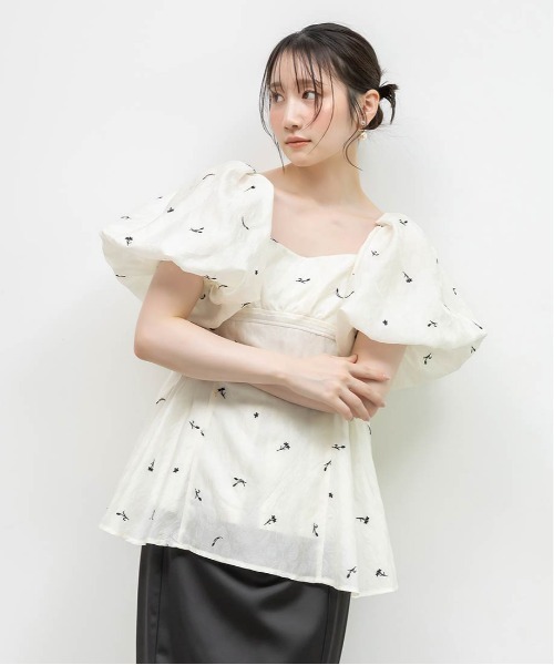 RANDA（ランダ） ブラウス シャツ 「Tulip Collection」3WAY ギャザー