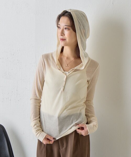 coccoさま 専用 フーディー ロンT goocy（グーシー） tシャツ コンパクトフーディーロンT レディース